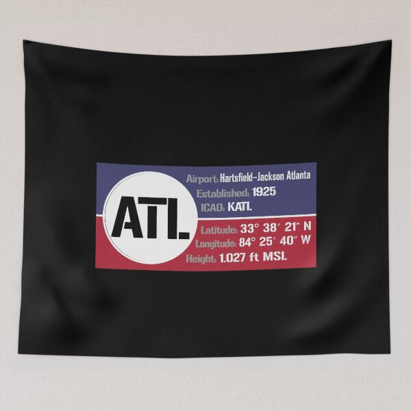 Item preview, ATL Atlanta Airport USA - Block Design designed and sold by FouDeeziner.