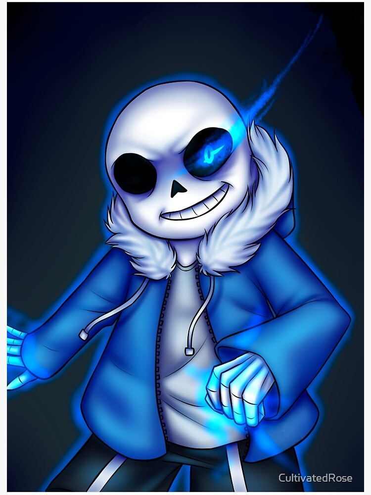 sans Undertale Art Board Print for Sale by onlydrawning