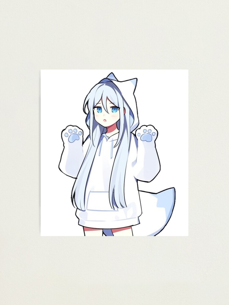 Anime girl hotsell in hoodie drawing