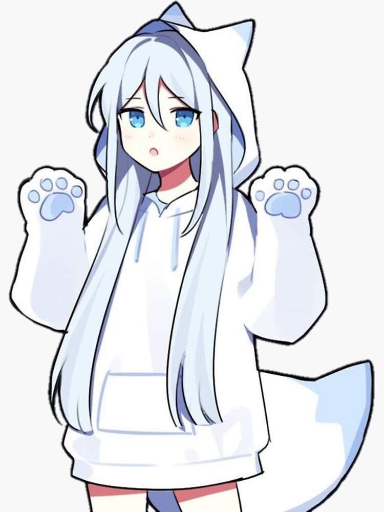 Cute Anime Girl Hoodie Easy Panda Hoodie Chibi Girl Cute Anime