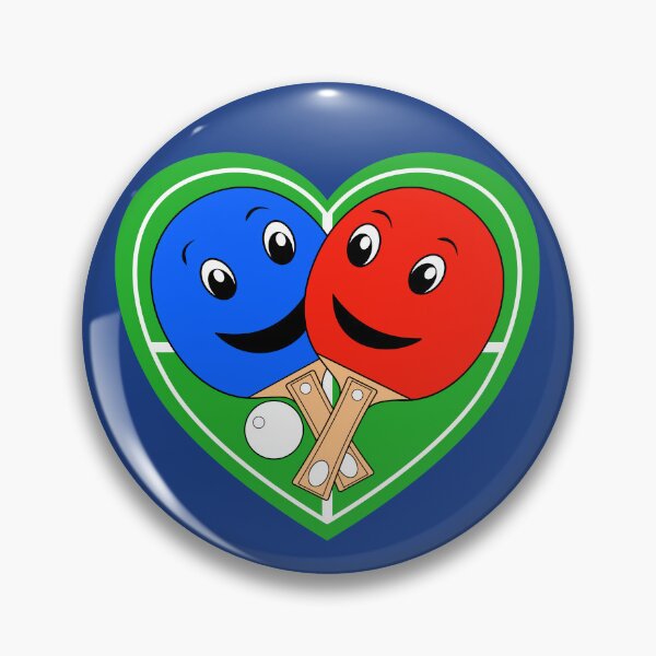 Item preview, Table Tennis Valentines Doubles Partners designed and sold by brodyquixote.