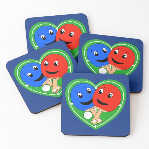 Item preview, Table Tennis Valentines Doubles Partners designed and sold by brodyquixote.