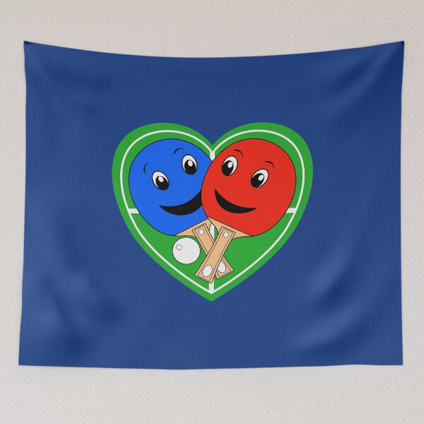 Item preview, Table Tennis Valentines Doubles Partners designed and sold by brodyquixote.