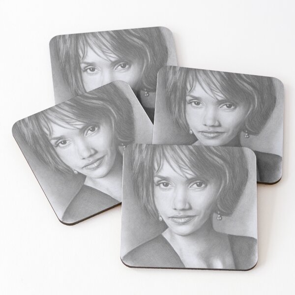 Item preview, A Portrait of Halle Berry designed and sold by Rockberry.