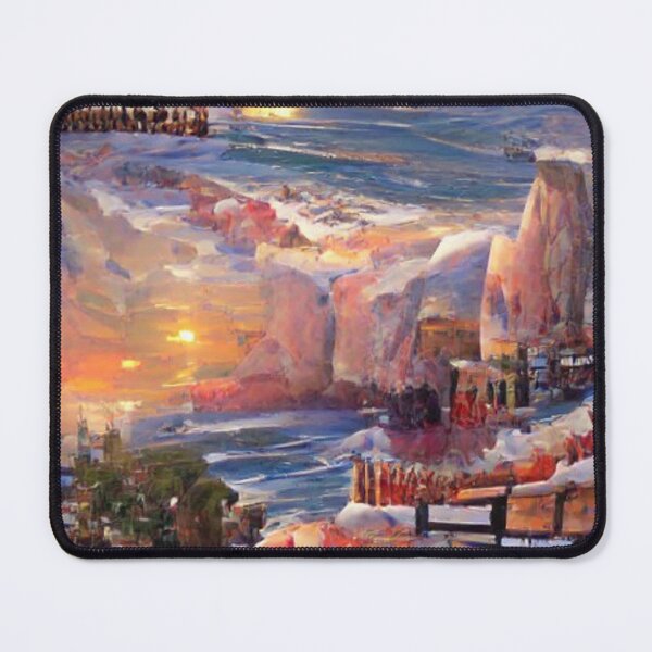 Item preview, Sunset cliffs Festive style Art designed and sold by NeuralProd.