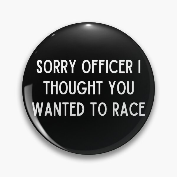 Item preview, Sorry officer I thought you wanted to Race | Funny Motorcycle, Cool Helmet Stickers And Bikers Gift designed and sold by thesmokeydogs.