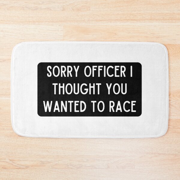 Item preview, Sorry officer I thought you wanted to Race | Funny Motorcycle, Cool Helmet Stickers And Bikers Gift designed and sold by thesmokeydogs.