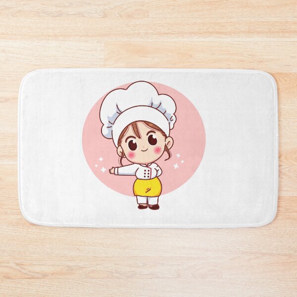 Item preview, Cute Chef Girl Smiling designed and sold by OnlyForYouNow ..