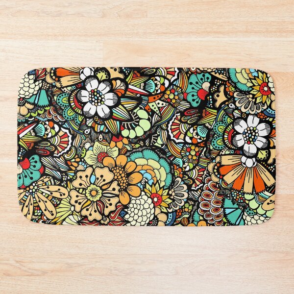 Item preview, Intricate details dark theme flower pattern designed and sold by Burnout (⌣_⌣).