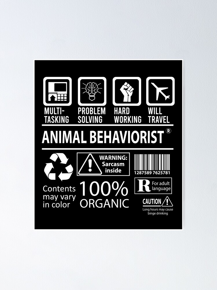 Animal Behaviorist T Shirt - MultiTasking Certified Job Gift Item Tee