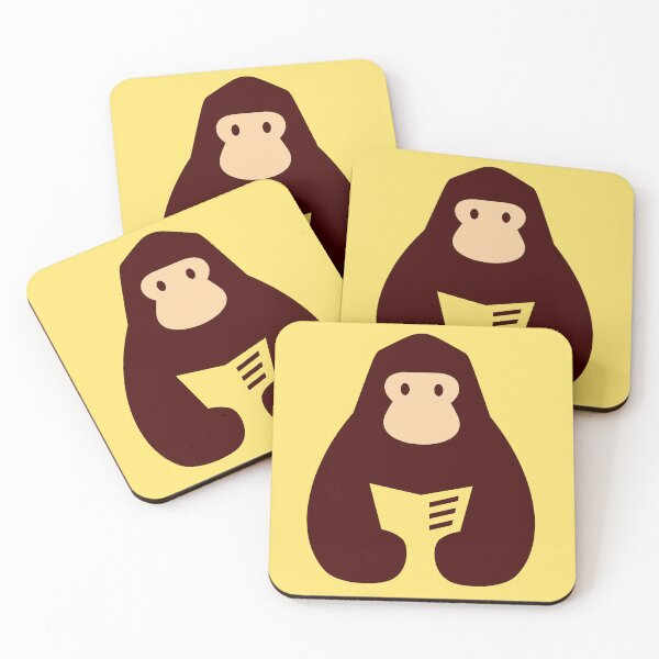 Item preview, The reading gorilla designed and sold by BrigitteCooper.