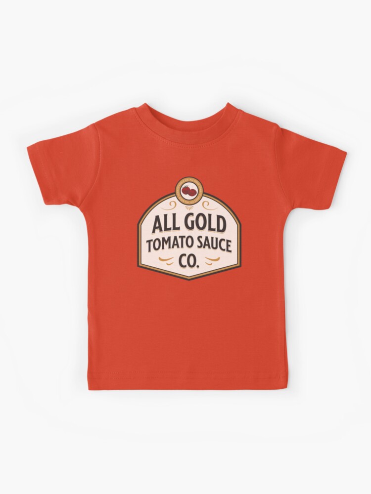 Just a boy who loves tomato sauce. Colourful tomato sauce boys t-shirt. \