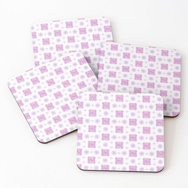 Item preview, Pink and Violet Gradient crystal Flowers Pattern  designed and sold by KKhloris.