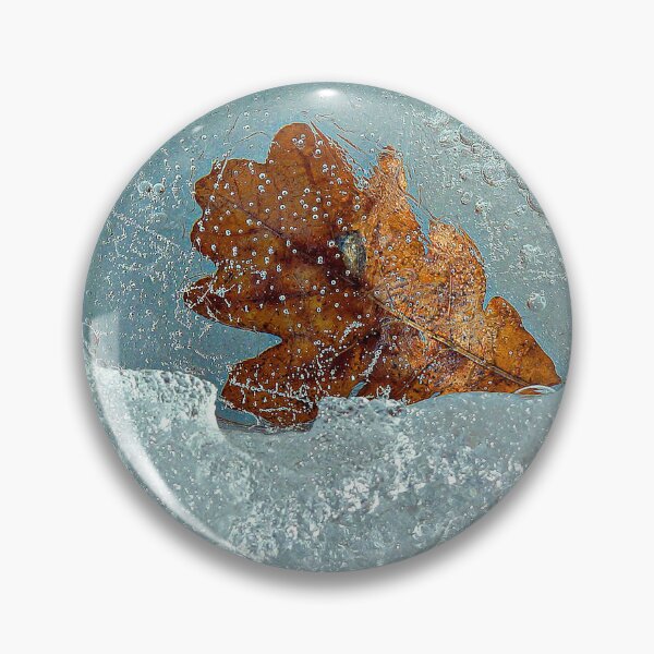 Item preview, Winter ice with autumn leaf. designed and sold by Mikhail12358.