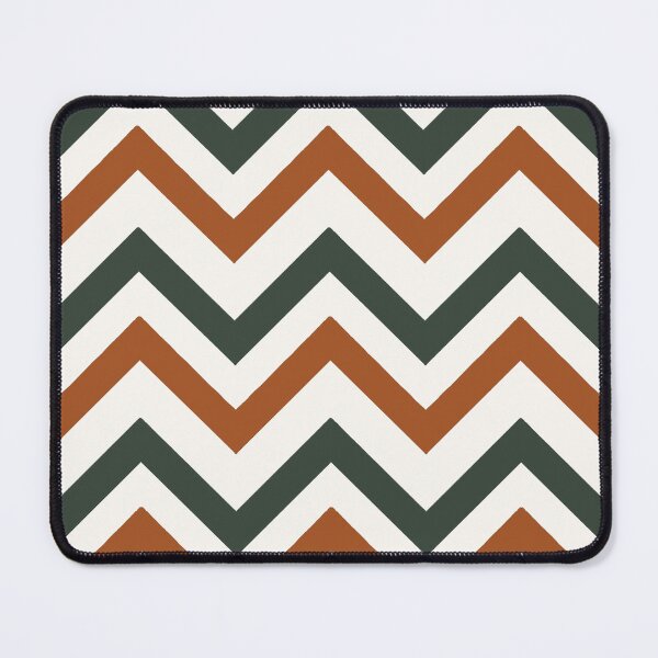 Item preview, Chevron Stripes in Green, Ochre and White designed and sold by thesnowwhyte.