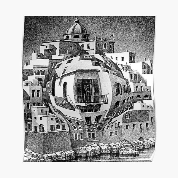 Balcony by Maurits Cornelis Escher Poster