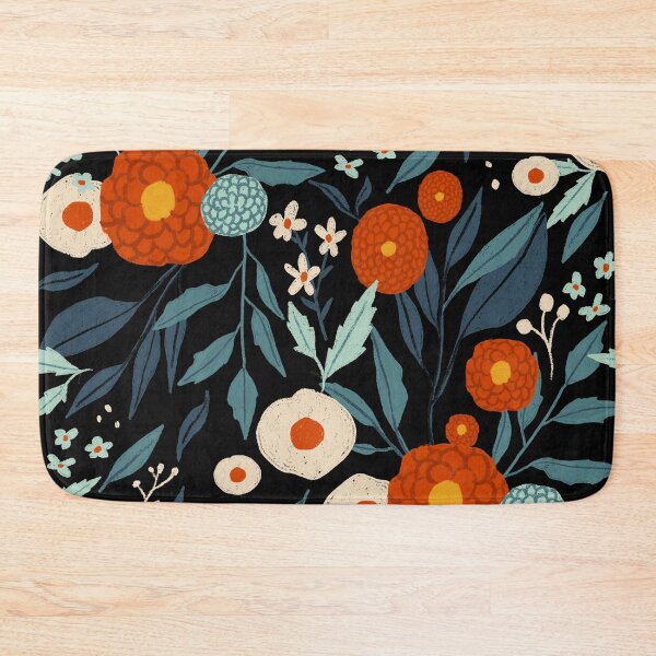 Item preview, Intricate details dark theme flower pattern designed and sold by Burnout (⌣_⌣).