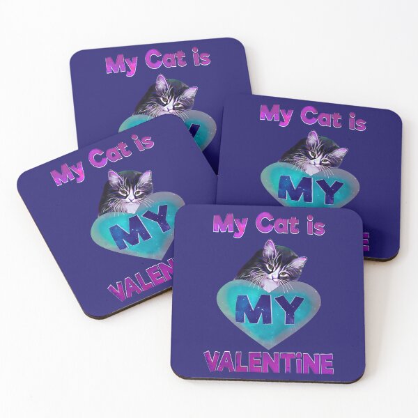 Item preview, My cat is my valentine designed and sold by saf-saf.