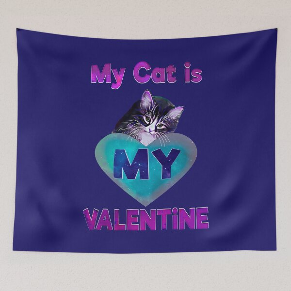 Item preview, My cat is my valentine designed and sold by saf-saf.