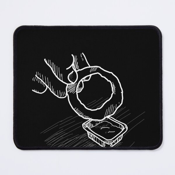 Item preview, Onion ring with sauce white linework designed and sold by Dopamine Dumpster.