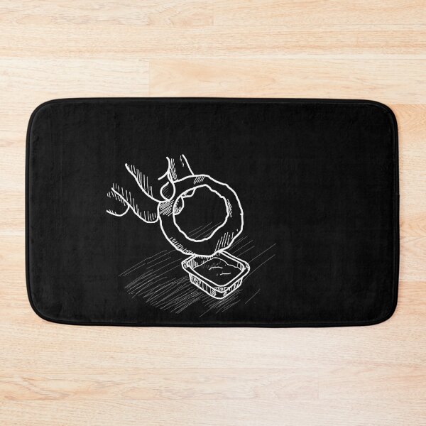 Item preview, Onion ring with sauce white linework designed and sold by Dopamine Dumpster.