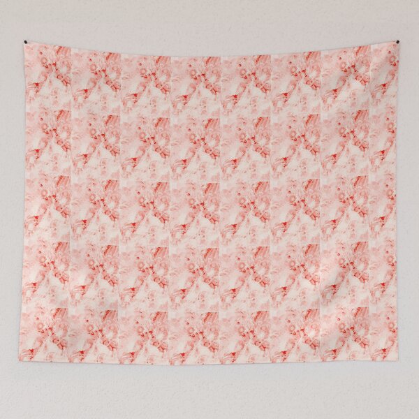 Item preview, Red Faded Floral designed and sold by TM Art.