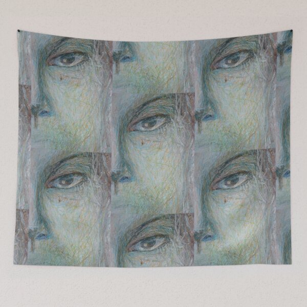 Item preview, Faces - Close up 1 - Portrait In Black And White designed and sold by Nancy Mauerman.