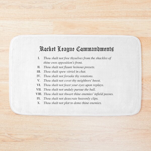 Item preview, Rocket League Commandments - Rocket League Rules to Play By designed and sold by Pocket-League.