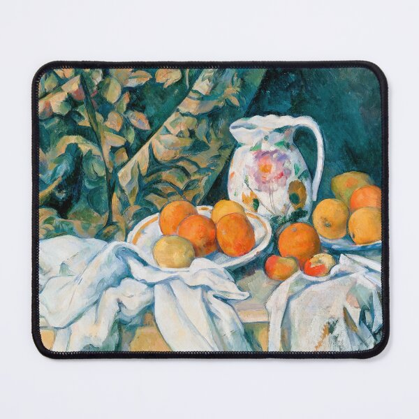 Item preview, Still Life with Curtain and Flowered Pitcher - Paul Cezanne designed and sold by TheSoulOfArt.