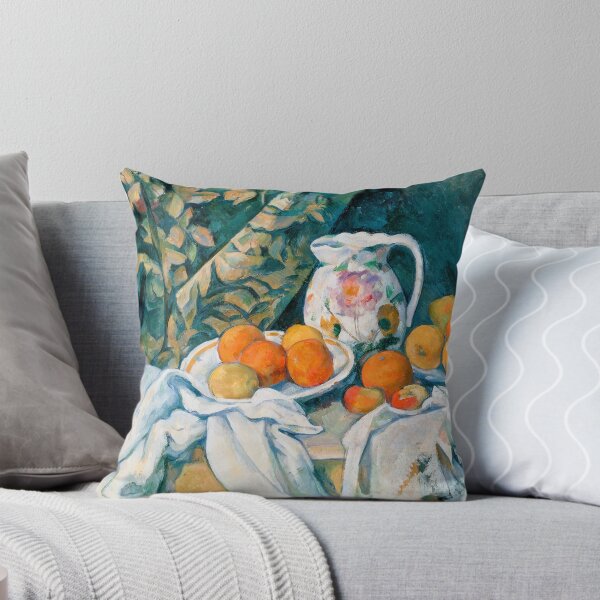 Item preview, Still Life with Curtain and Flowered Pitcher - Paul Cezanne  designed and sold by TheSoulOfArt.