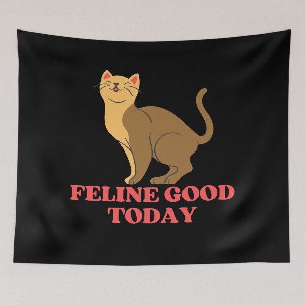Item preview, FELINE GOOD TODAY - Funny Cat Pictures with Captions and Cat Sayings designed and sold by FunnyCatsFam.