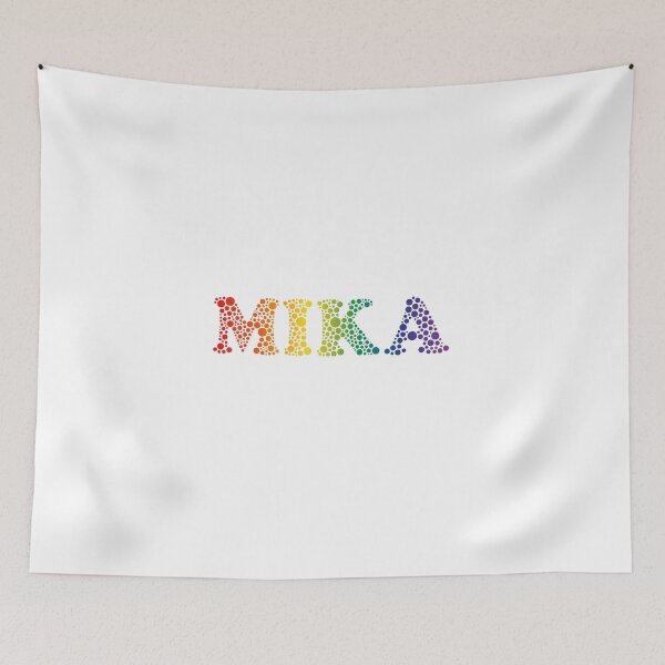 Item preview, Mika name - fun Rainbow Bubbles LGBT pride design designed and sold by NameTheory.