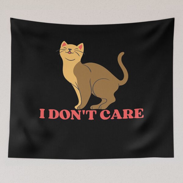 Item preview, I DONT CARE - Funny Cat Pictures with Captions and Cat Sayings designed and sold by FunnyCatsFam.