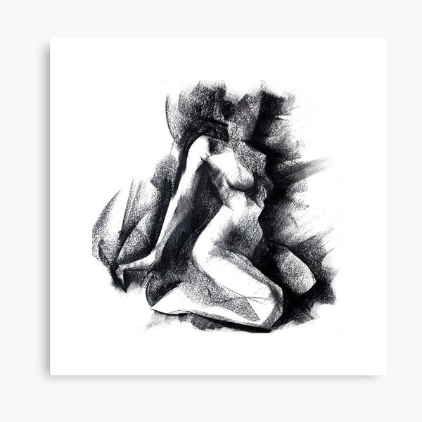 Nu abstrait Impression sur toile