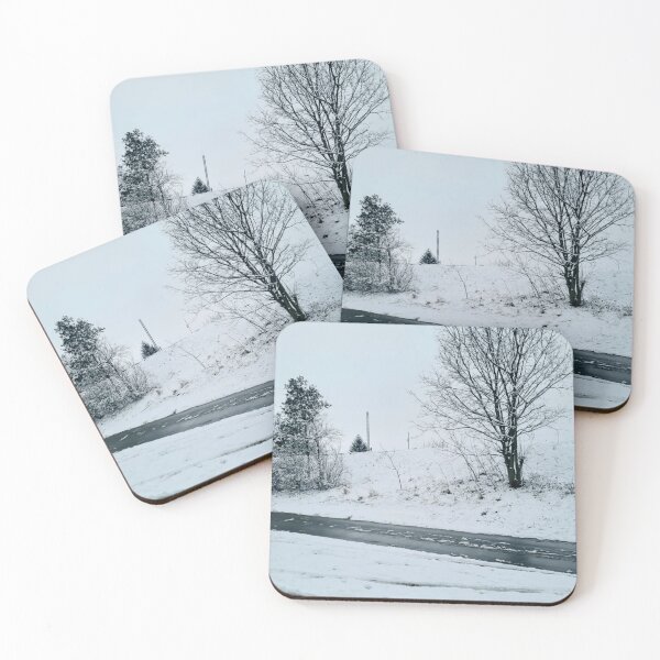 Item preview, Snow Road Winter Trees designed and sold by AlexMancic.