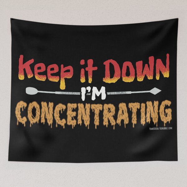 Item preview, Keep it down im concentrating stoner pun designed and sold by YomeHayin.