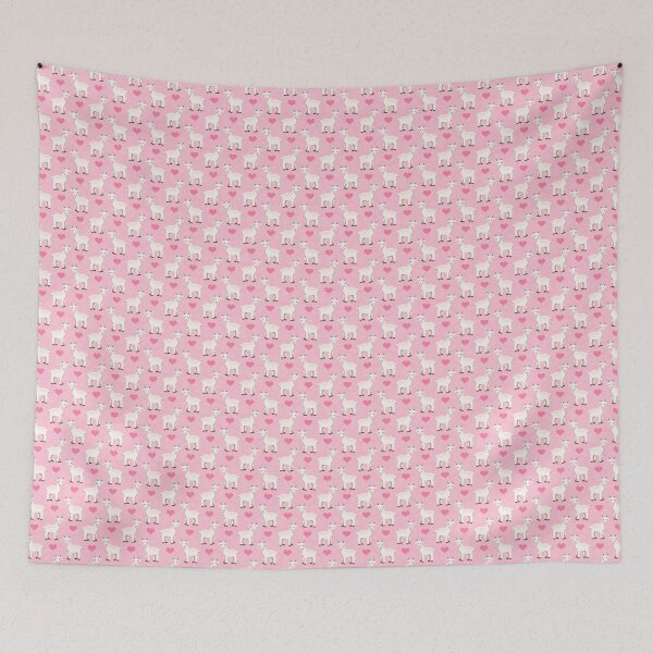 Item preview, Baby Goats and Hearts in Pink designed and sold by KrisInStitches.