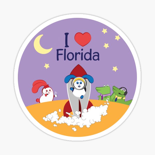 Ernest and Coraline | I love Florida Sticker