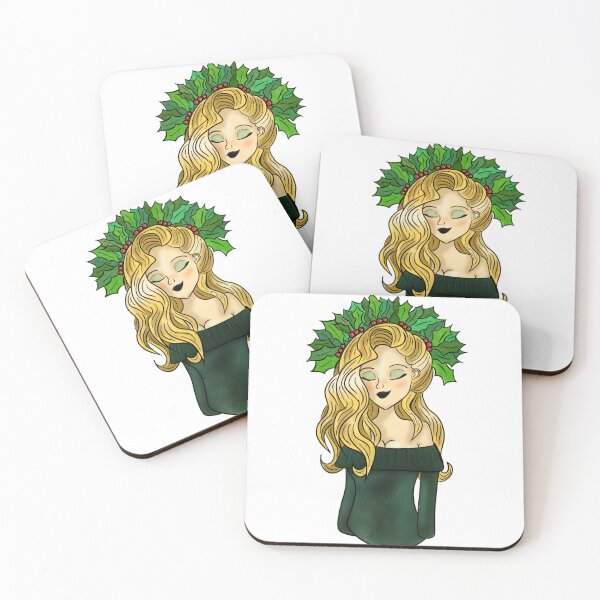Item preview, Holly and Christmas young blonde woman by princessane designed and sold by Montse Martí L..