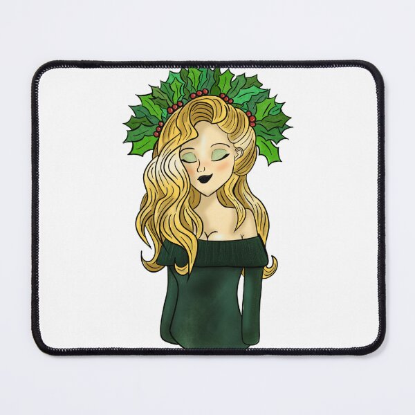 Item preview, Holly and Christmas young blonde woman by princessane designed and sold by Montse Martí L..