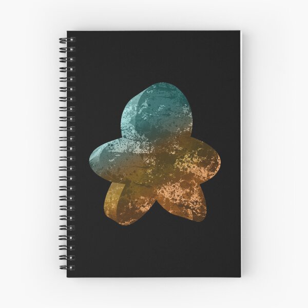 Item preview, Painted Meeple (Favorite Player Color • Paint Brush Paint Splatter Look • Teal Green Brown) designed and sold by SassyClassyMe.