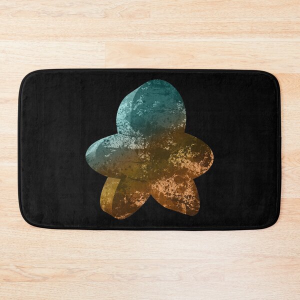 Item preview, Painted Meeple (Favorite Player Color • Paint Brush Paint Splatter Look • Teal Green Brown) designed and sold by SassyClassyMe.