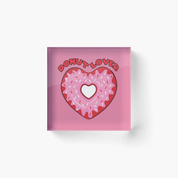 Item preview, Donut lover valentine heart designed and sold by Donutlovers.