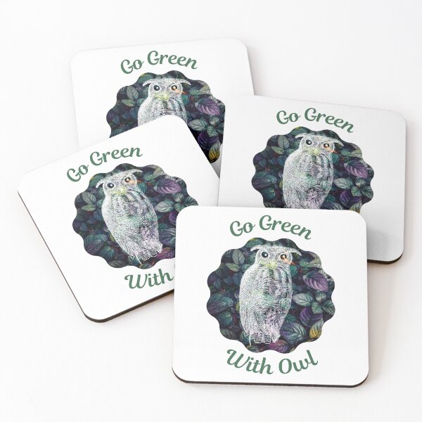 Item preview, Go Green With Owl designed and sold by kucingmaikan.