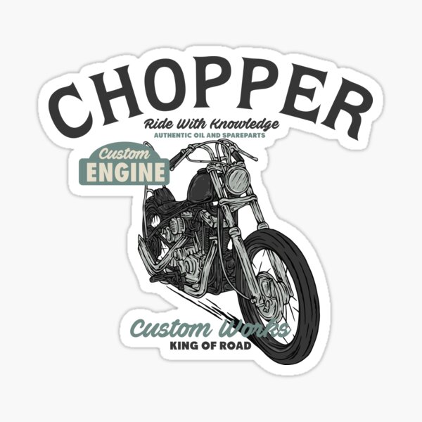 Lowbrow Customs Thou Shalt Chop Screen Printed Sticker motorcycle chopper -  Simpson Advanced Chiropractic & Medical Center