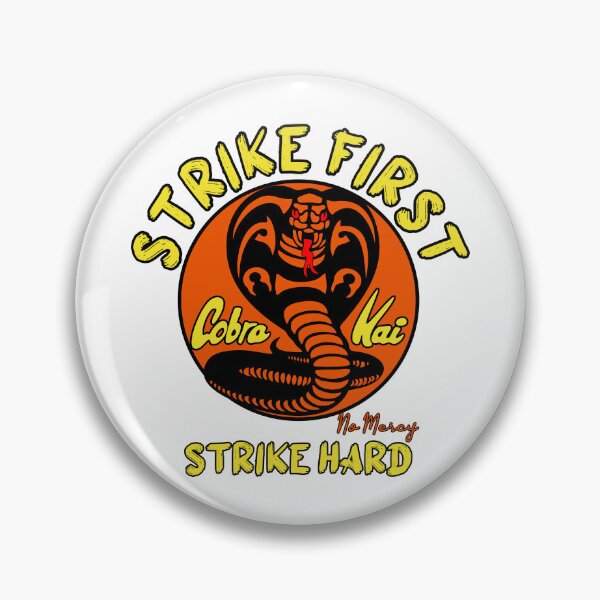 Item preview, cobra kai white strike first strike hard no mercy designed and sold by Reang.