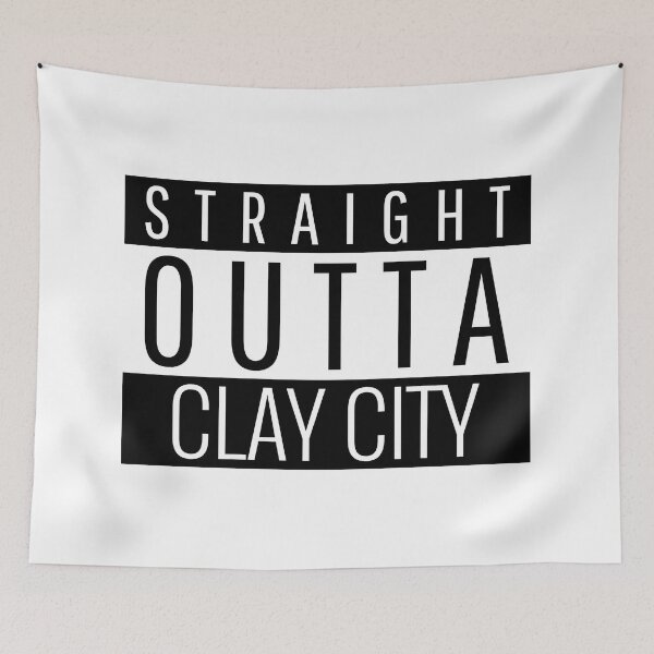Item preview, Straight Outta Clay City Alabama  designed and sold by Teelogic.