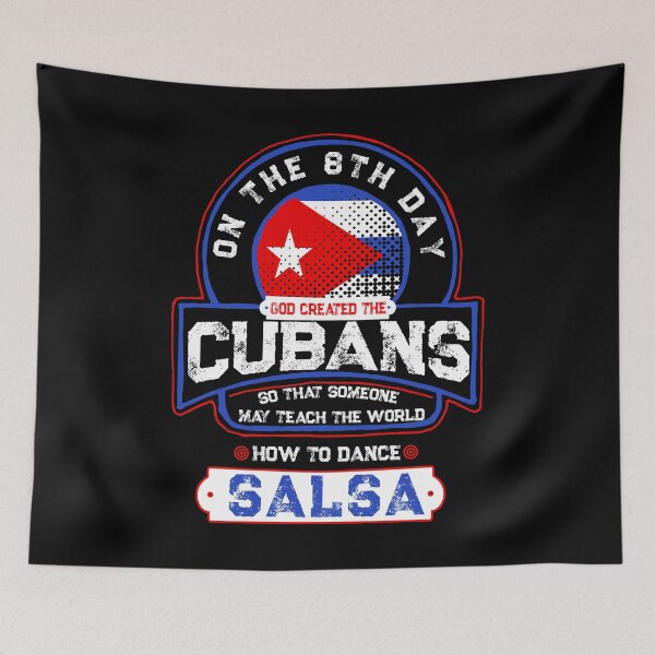 Aperçu de l'œuvre Salsa Cubana – Dieu a créé les Cubains créée et vendue par Dubbra.