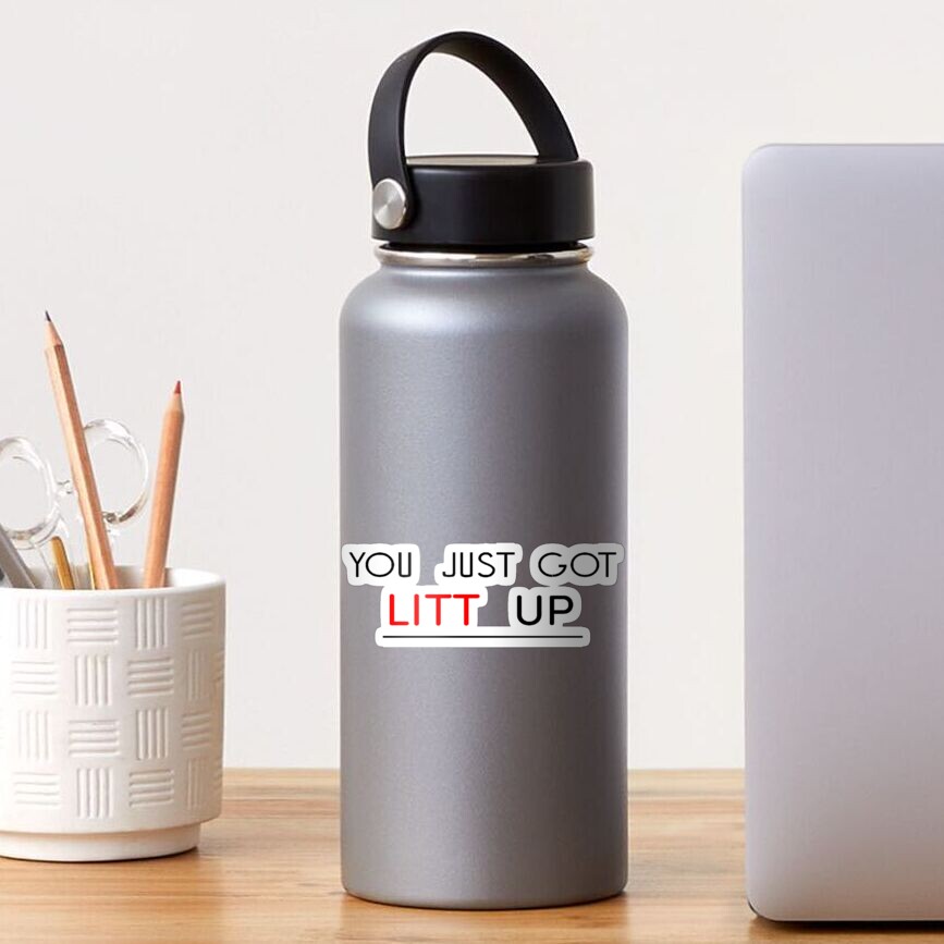 You Just Got Litt Up Sticker For Sale By Rimitha Redbubble 