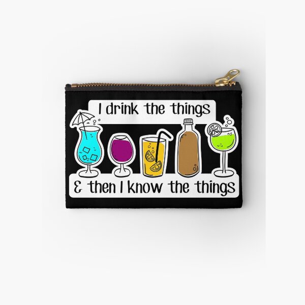 Item preview, FUNNY cocktail lovers - I DRINK and know THINGS - beer drinkers PARTY TIME - social drinker designed and sold by originalsusie.